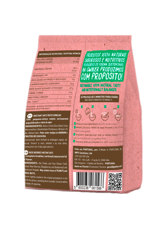 Instant Oats 300g - Red Berries