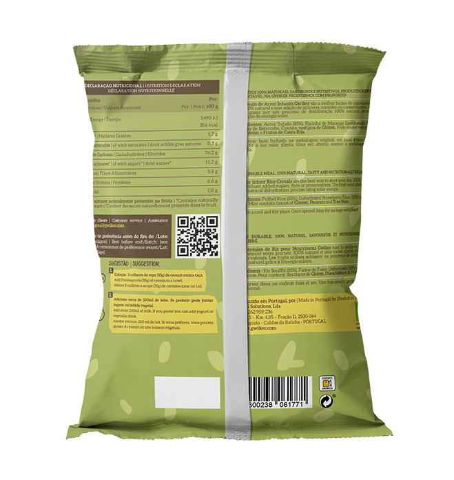 Cereais de Arroz Infantis BIO - Morango