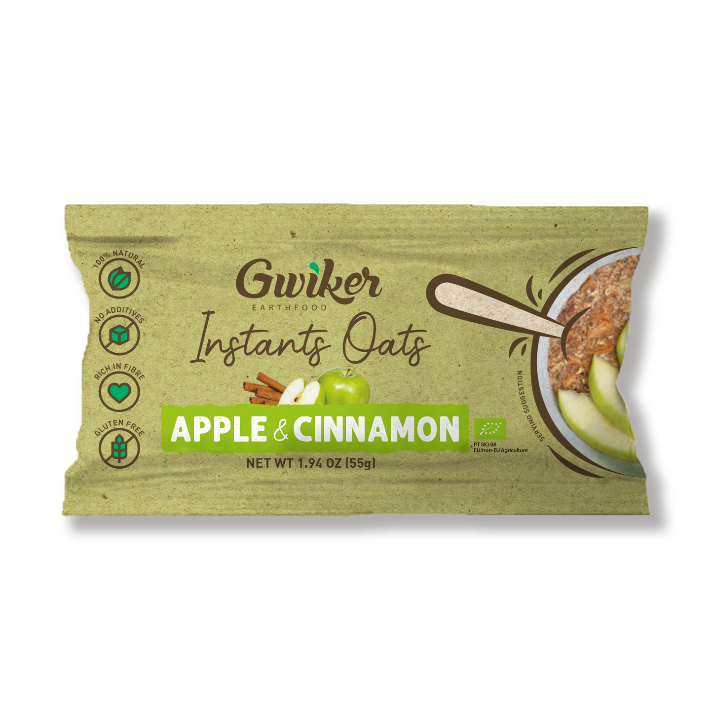 Instant Oats 55g - Apple & Cinnamon