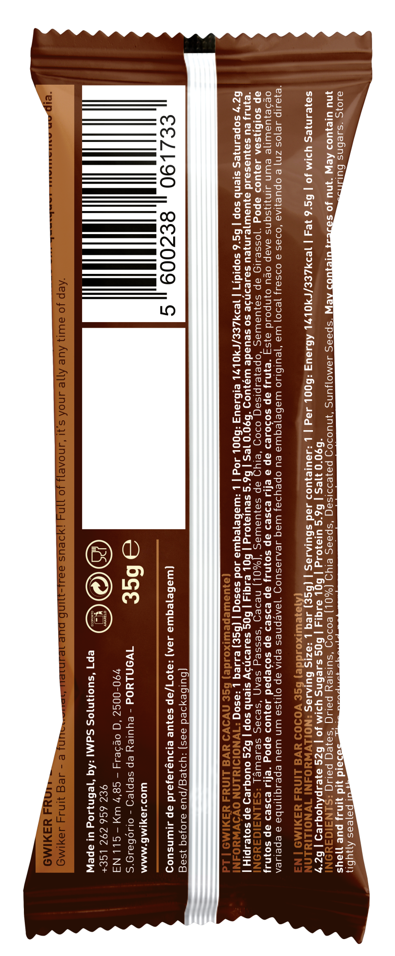 Fruit Bar Cocoa - 35g (30 units)