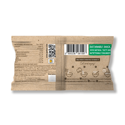 Instant Oats 55g - Banana &amp; Cocoa